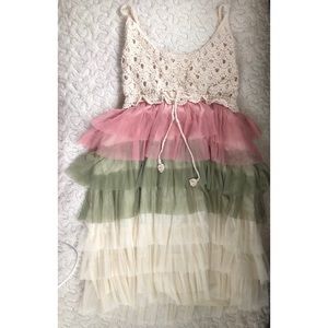 Crochet top and lace Bottom MEDIUM